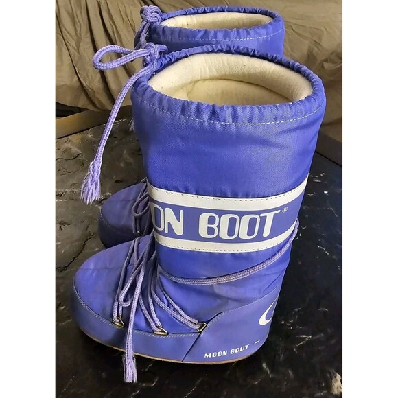 Tecnica The Original Moon Boots Vintage 70s 80s Size 39-41 Rare Purple Snow Icon - Picture 3 of 16